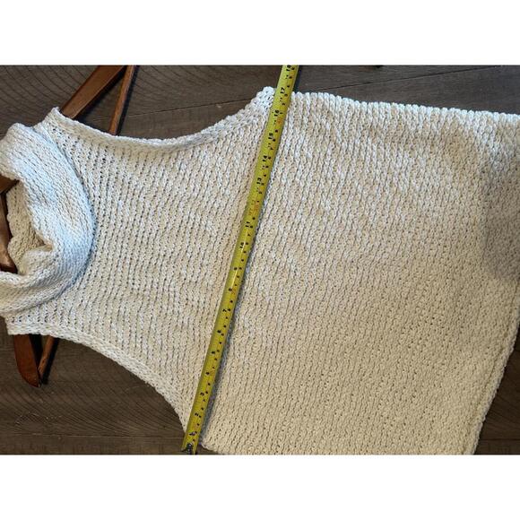 Anthropologie Pilcro Cowl Neck Sleeveless Knit Sweater Ivory Women’s size Medium - Picture 8 of 12